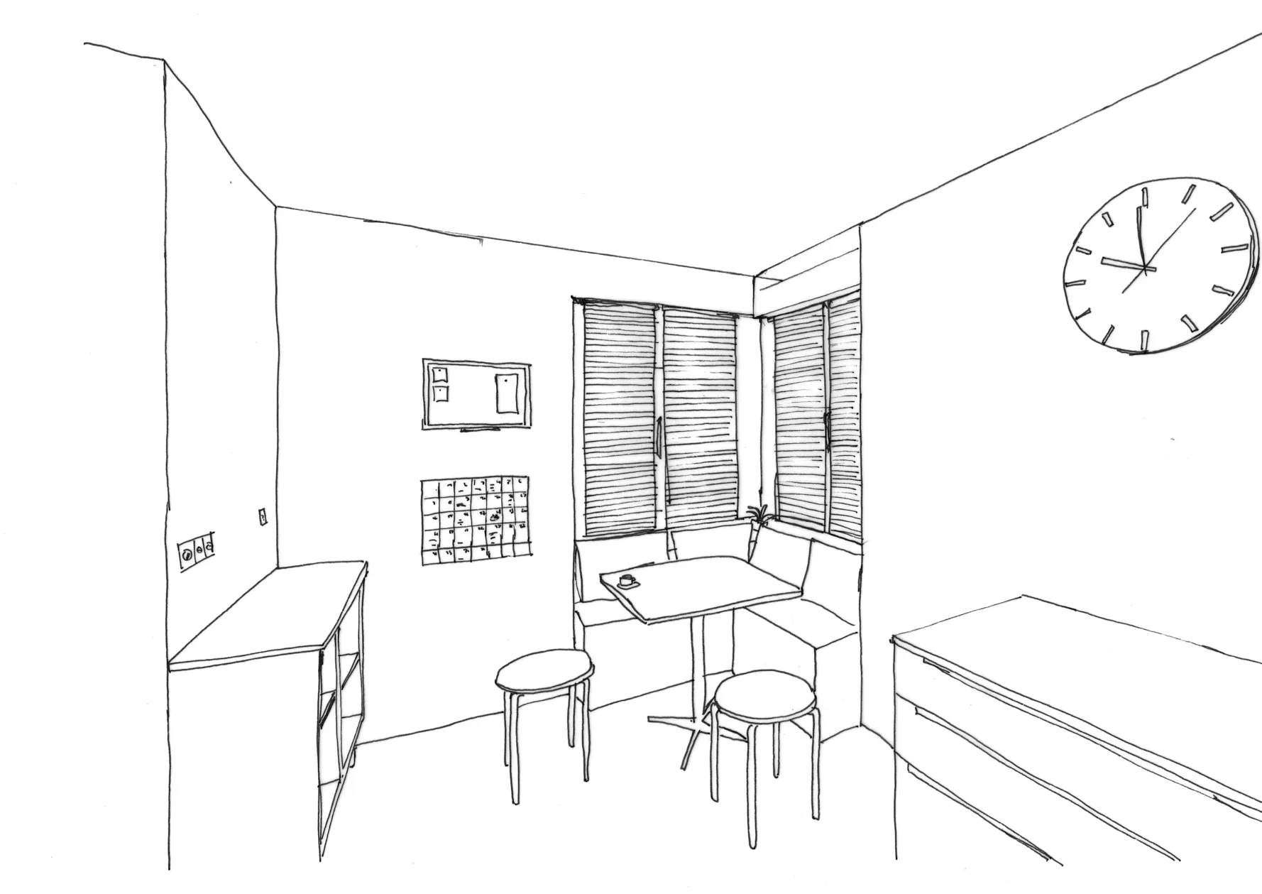 Illustration de la conception : plans cotés, élévations et détails techniques